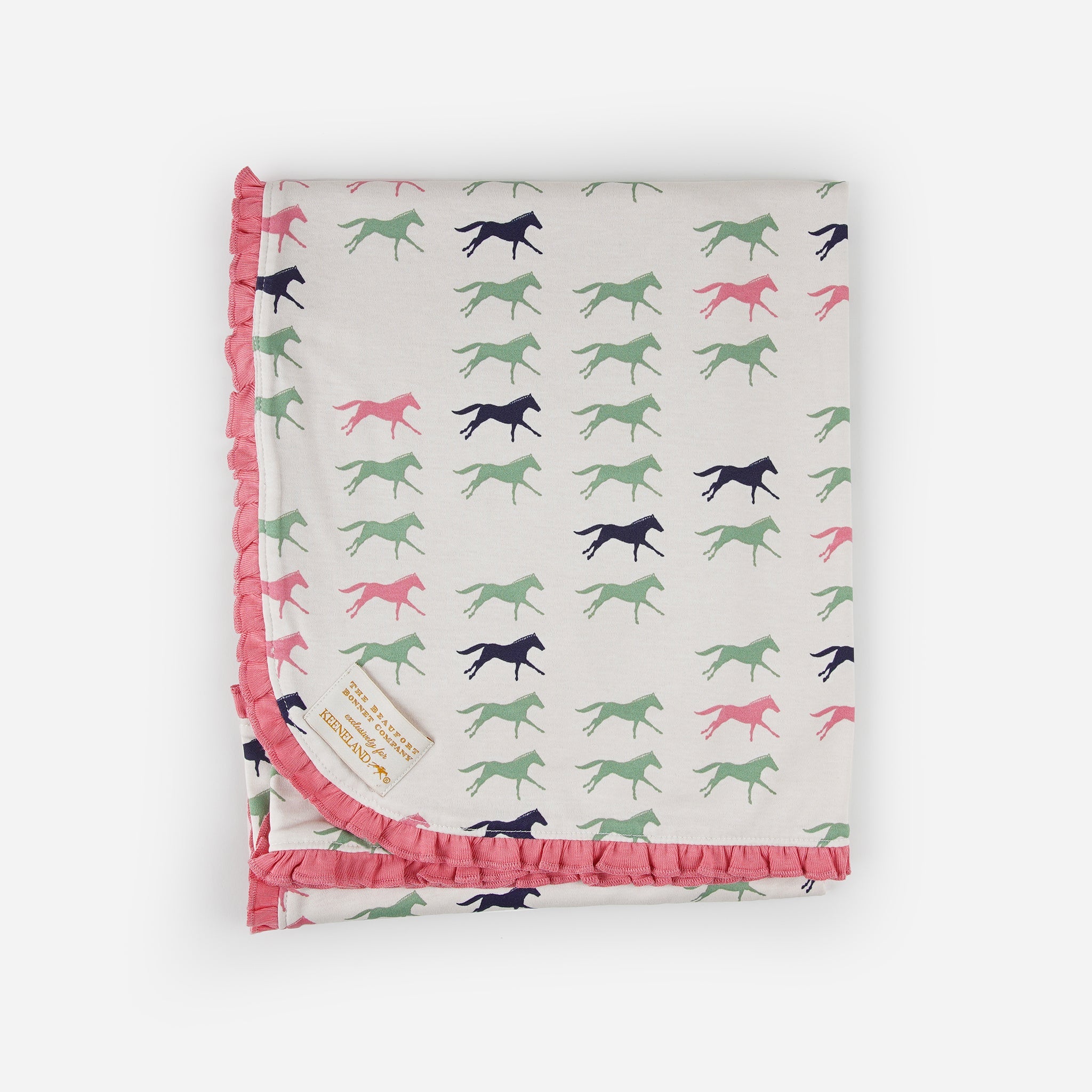 Beaufort Bonnet Keeneland Horsin' Around Buggy Blanket
