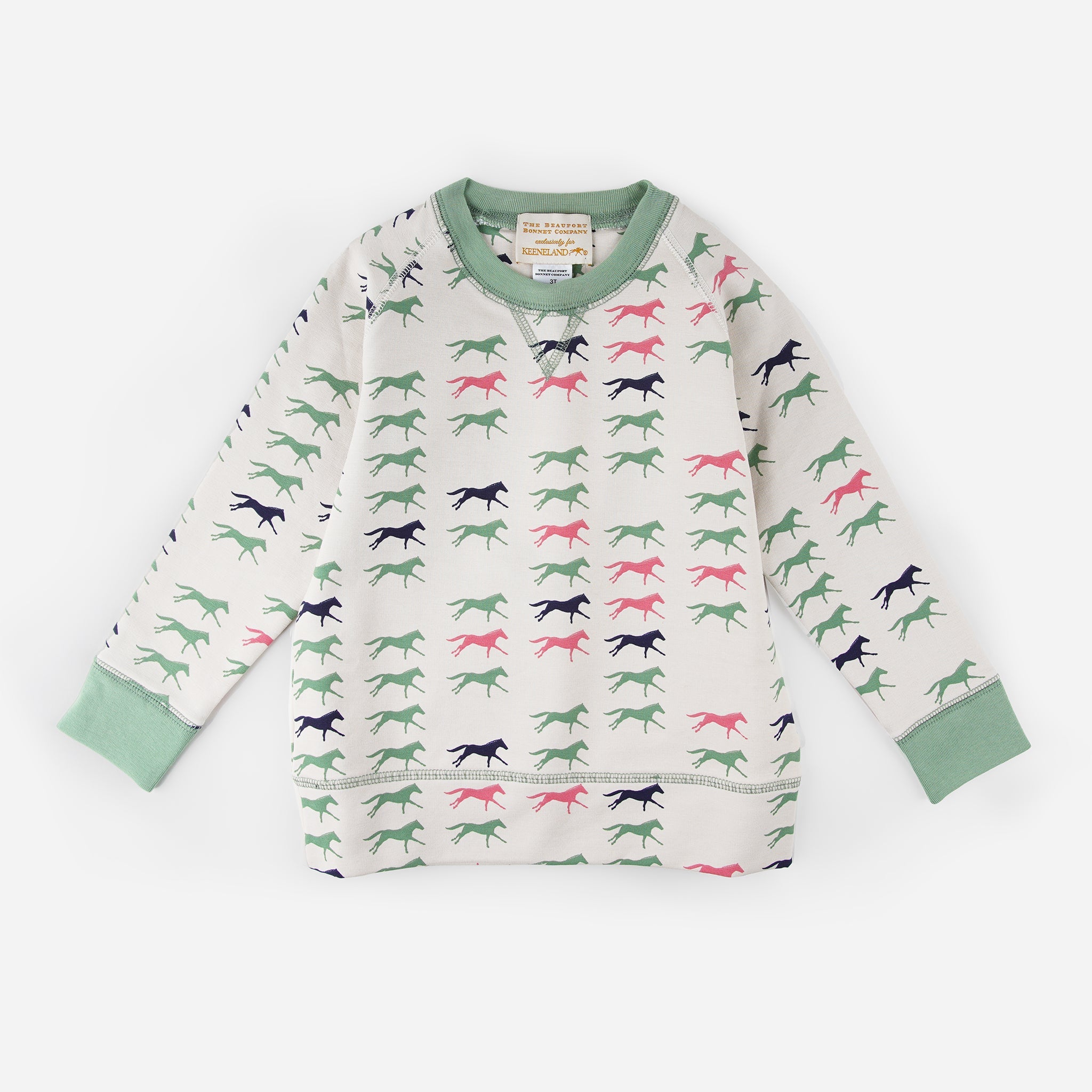 Beaufort Bonnet Keeneland Toddler Horsin' Around Cassidy Crewneck