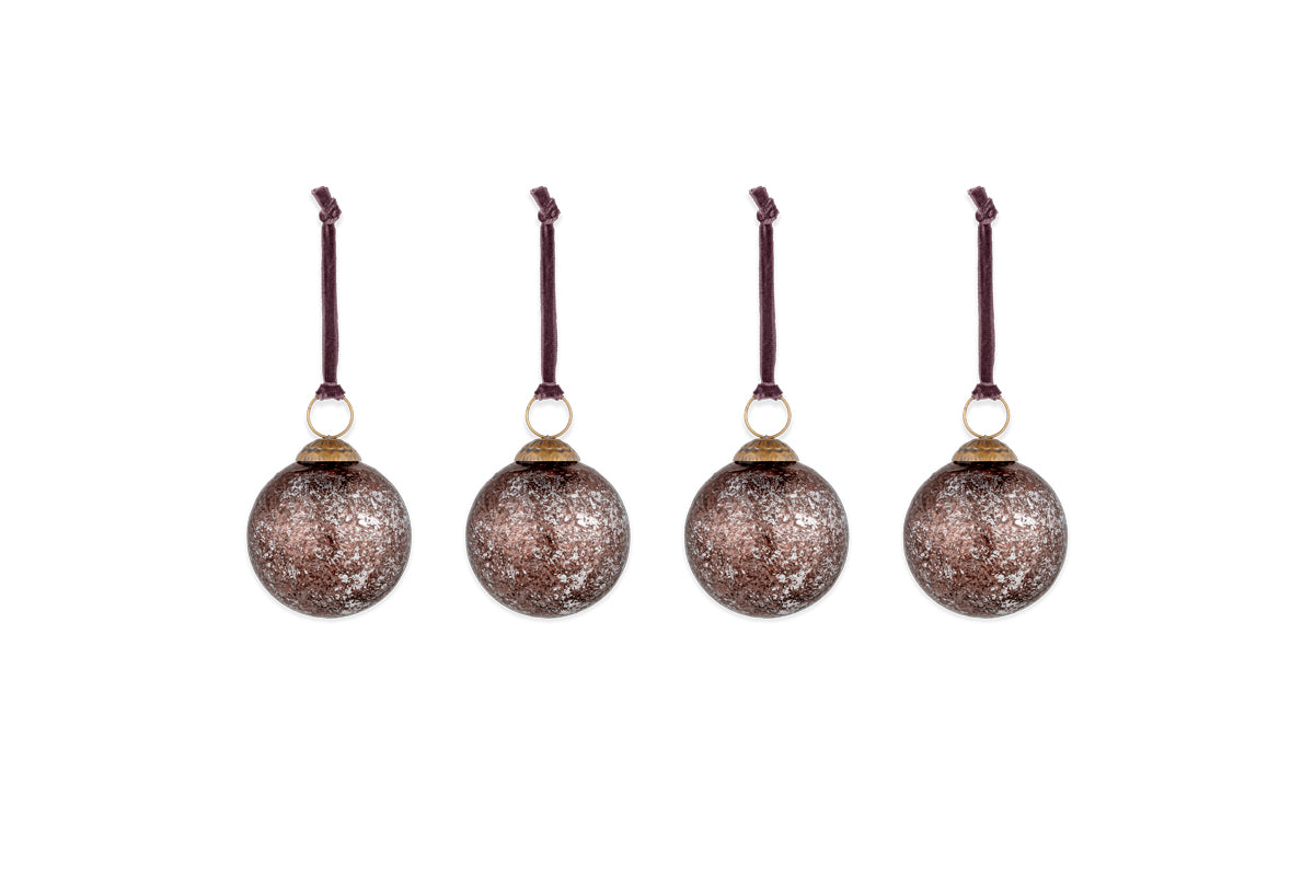 Darya Baubles - Antique Burgundy - (Set of 4)