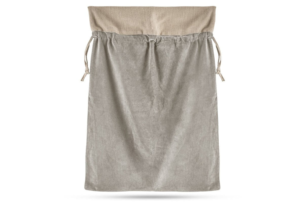 Karru Cotton Velvet Sack - Light Grey