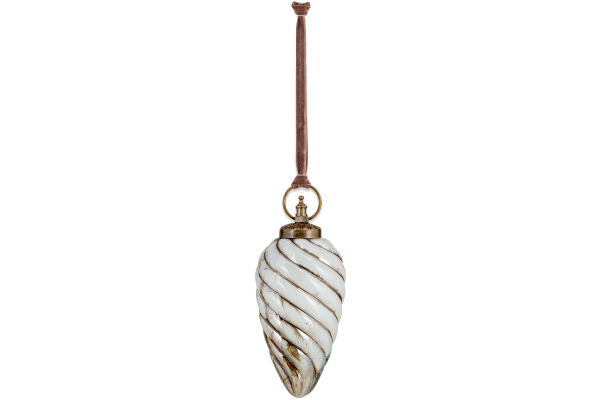 Maran Giant Bauble - Gold & Cream