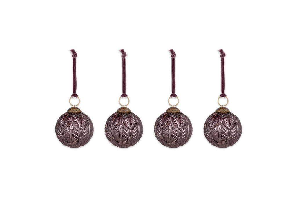 Patta Baubles - Burgundy - (Set of 4)